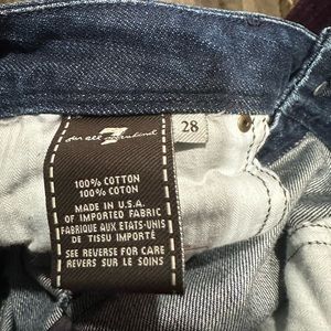 Blue washed denim by “for all 7 mankind”Roxanne jeans